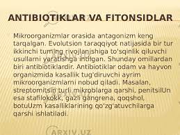 antibiotik hosil qiluvchi mikroorganizmlar va ularning biologiyasi 65ca8a5f9c052