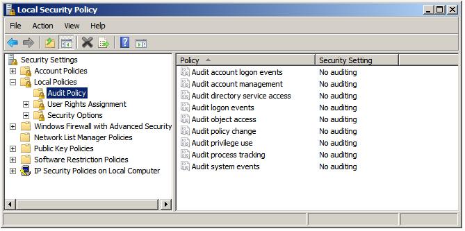 Аудит доступа к файлам и папкам в Windows Server 2008 R2 2 windows server 2008 r2 configuring local audit policy