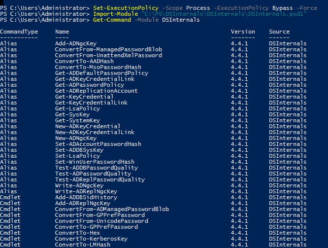 powershell модуль DSInternals установка в Windows Server 2016