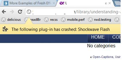 Падение Flash Player в Google Chrome