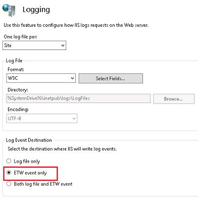 Event Tracing for Windows (ETW) - новый формат логов для Internet Information Services 8.5