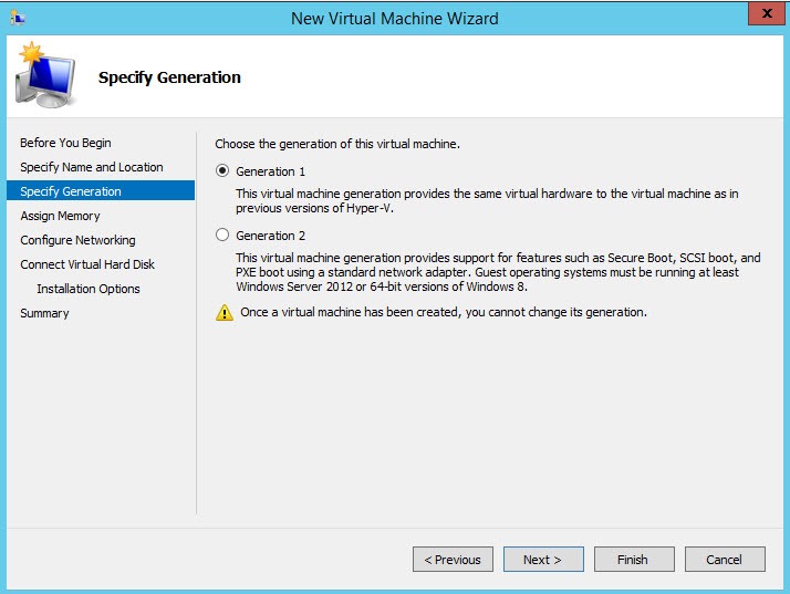 Второе поколение (Generation 2) виртуальных машин Hyper-V на Windows Server 2012 r2