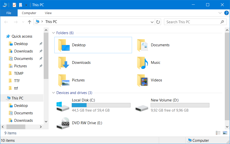 Windows Explorer нет такой буквы