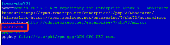 remi repository enabled=0