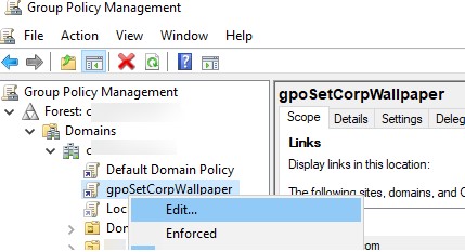 GPO для установки обоев рабочего стола в Windows 