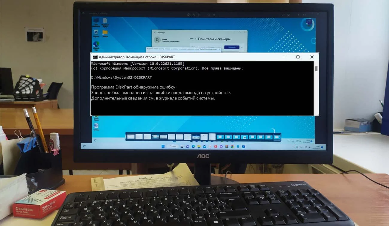 Запрос не был выполнен из-за ошибки ввода вывода на устройстве 2 Запрос не был выполнен из-за ошибки ввода вывода на устройстве