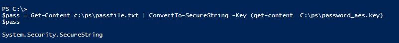 ConvertTo-SecureString -key