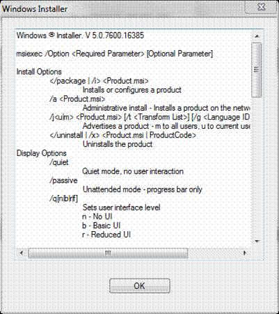Извлекаем файлы из *.MSI 2 msiexec