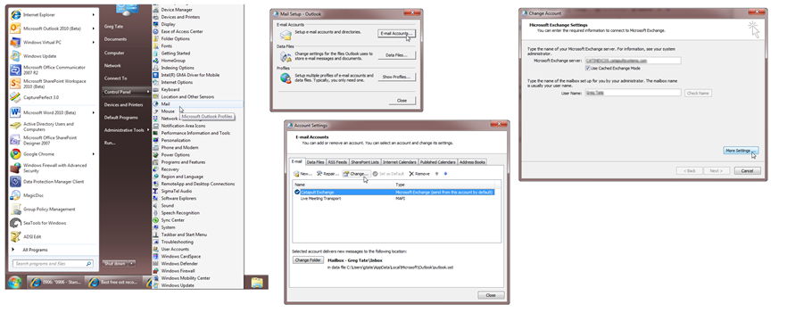 outlook настройка outlook настройка