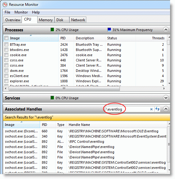 Использование Resource Monitor 