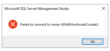 Failed to connect to server в mssql management studio