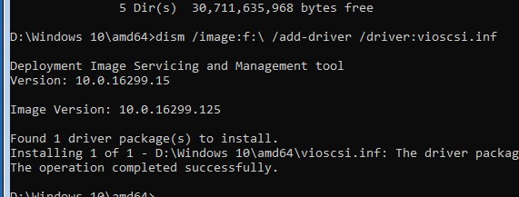 dism загрузить драйвер контроллера диска в офлайн образ windows