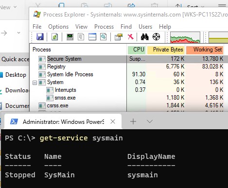 оптимизация памяти в windows зависит от службы sysmain