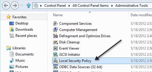 Локальная политика безопасности в Windows 8 Локальная политика безопасности в Windows 8