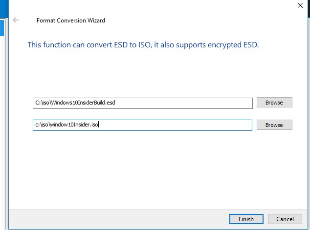 конвертация esd в iso