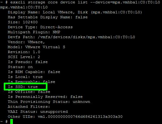 пометили локальное устройство как SSD диск