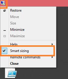 Включаем smart sizing (автоматическое масштабирование) в rdp клиенте на windows 8