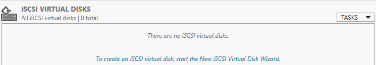 создать iSCSI virtual disk