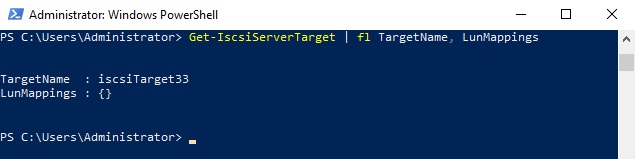 Get-IscsiServerTarget 