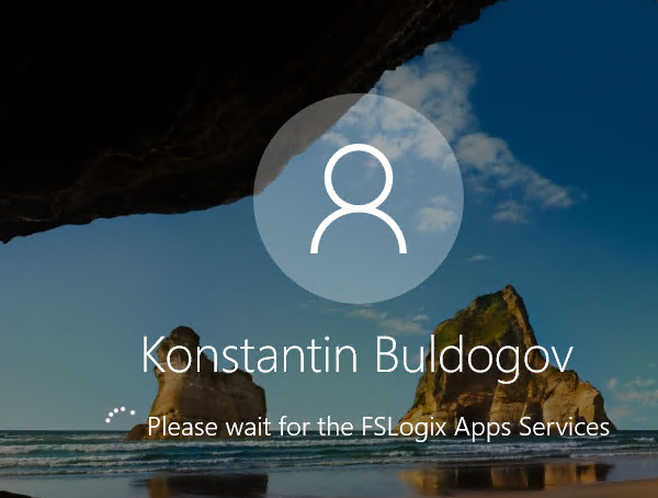 вход в windows rds с перемещаемым профилем Please wait for the FSLogix Apps Services