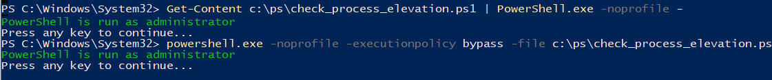 обход действия powershell execution политики 