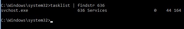 tasklist findstr pid