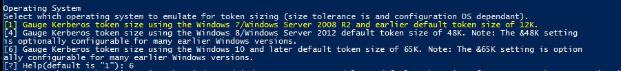 powershell скрипт CheckMaxTokenSize - проверить размер билета kerberos для пользователя