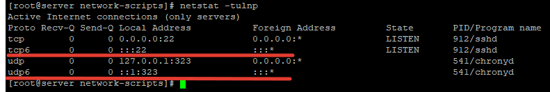 в netstat показывается ipv6 адрес, как полностью отключить на сервере centos