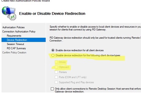 Не работает буфер обмена в RDP сессии Windows 10 rd gateway разрешить буфер обмена в RDP