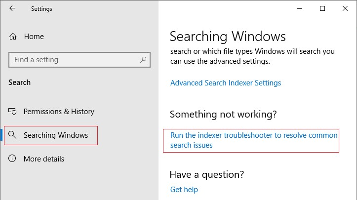 windows 10 запуск SearchDiagnostic