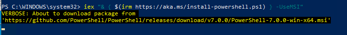 install-powershell.ps1 скрипт обновления powershell