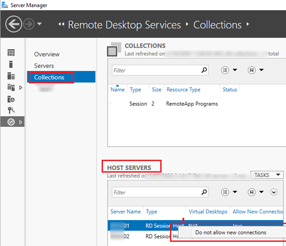 rds коллекция Do not allow new connections