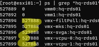 Принудительно выключить ВМ путем завершения ее процесса 