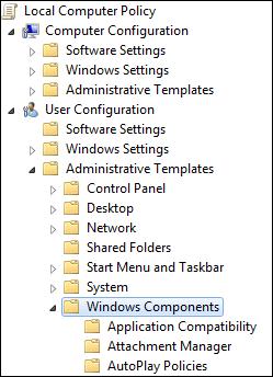 консоль редактора групповых политик