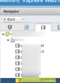 Неактивное (серое) NFS хранилище в VMWare ESXi