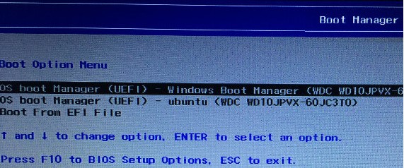 os boot manager uefi ручная загрузка windows 10