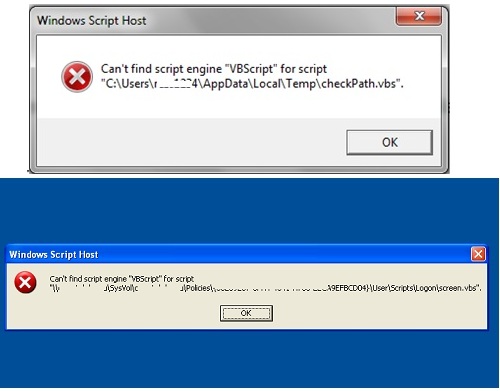 Ошибка CScript : Can't find script engine 