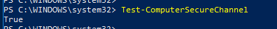 Test-ComputerSecureChannel 