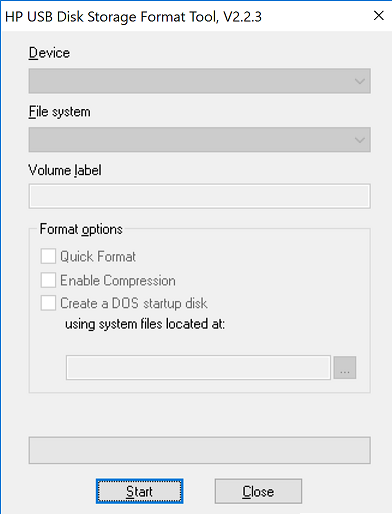 Утилита HP USB Disk Storage Format Tool v2.2.3