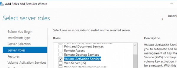 установка роли volume activation service в windows server 2022