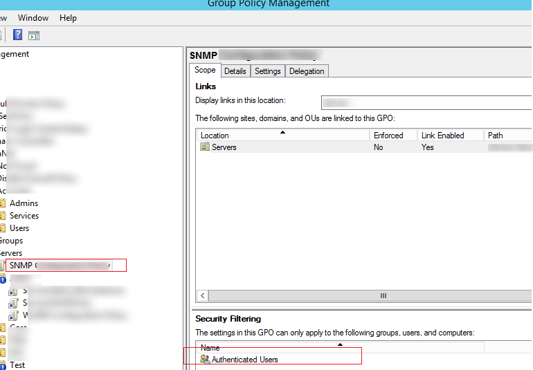 gpo Security Filtering - Authenticated Users