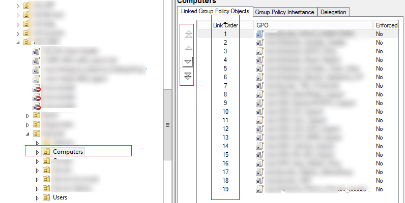 порядок применения групповых политик Link Order 