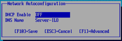 Пошаговая настройка HP Integrated Lights Out (ILO) 5 description: ilodhcp.jpg