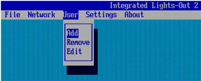Пошаговая настройка HP Integrated Lights Out (ILO) 7 description: ilouser.jpg