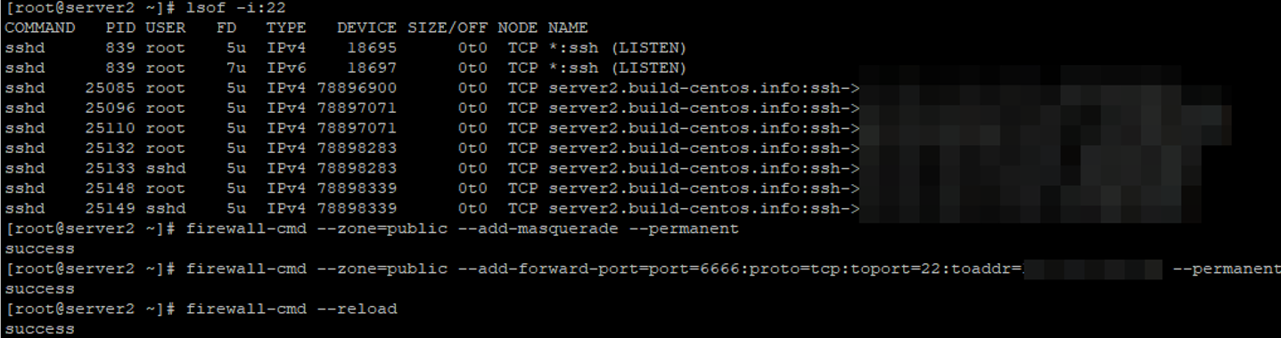 настройка port forwarding порта в linux с помощью firewalld