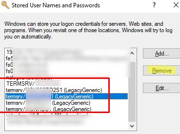 Просмотр и очистка истории RDP подключений в Windows 14 Удалить сохраненные пароли rdp