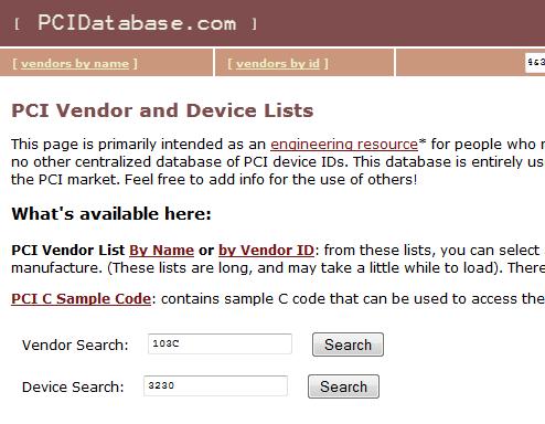 Определяем устройство по коду устройства