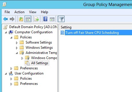 windows server 8 ресурсы CPU в Remote Desktop Services 