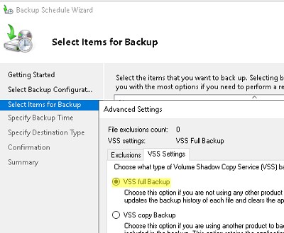 Включить vss-backup для hyper-v