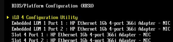 iLo 4 Configuration Utility